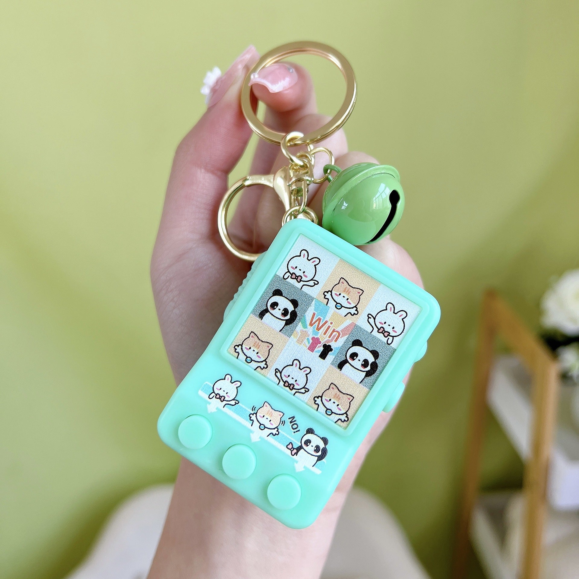 Wholesale Scroll Lighted Lottery Machine Toys Plastic Keychains